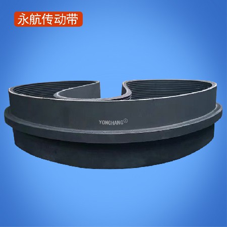 环形拔麻机皮带 苎麻剥皮机皮带 黑胶多沟带
