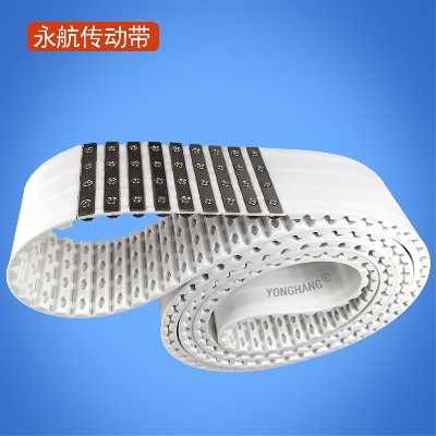 永航活接口同步带 钢针式等易拆装金属接头聚氨酯pu钢丝同步皮带